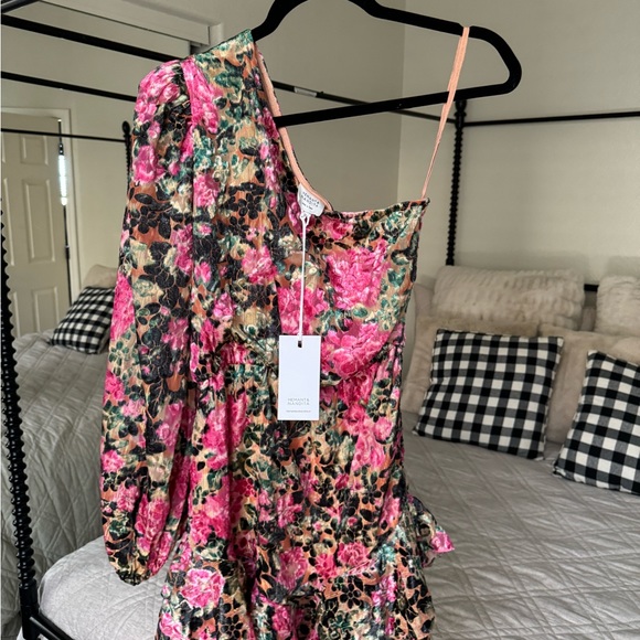 HEMANT& NANDITA- Kilim One Shoulder Short Dress - Picture 6 of 13